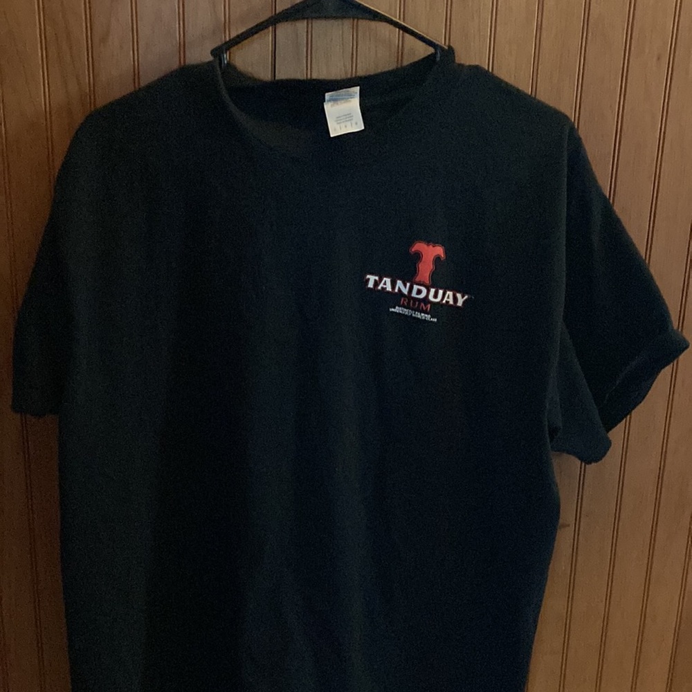 Tanduay rum black tee shirt size large